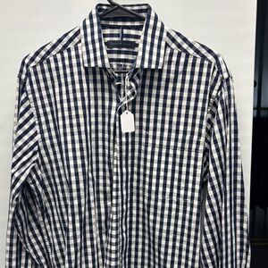 Tommy Hilfiger Navy and White Gingham Shirt